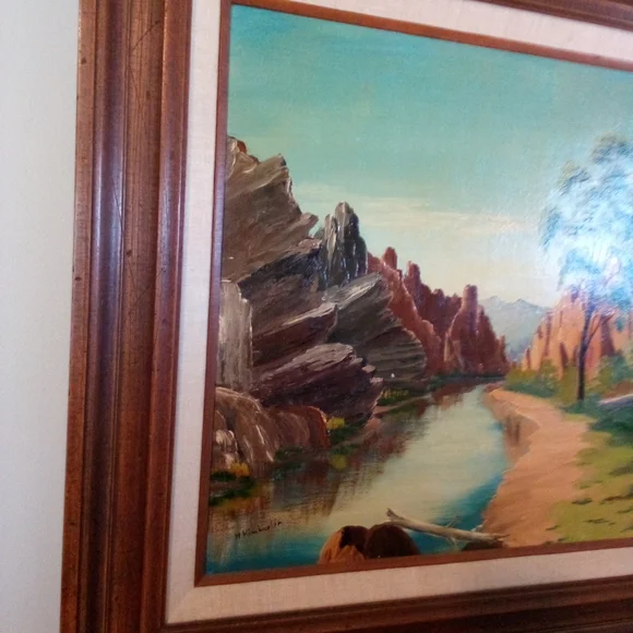 Vintage oil on canvas painting